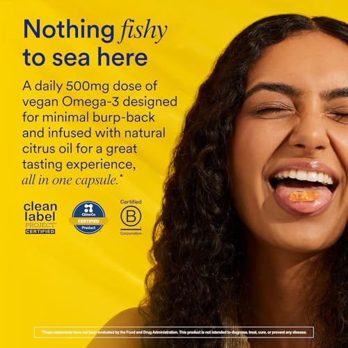 Ritual Omega 3 - Vegan - Science-Backed Brain and Heart Health Support, Bioavailable DHA & EPA Fatty Acids in 2:1 Ratio,