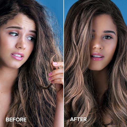 MAREE Frizzy Hair Oil for Women - Anti Frizz Serum with A, E & B Vitamins - Keratin Capsules - Jojoba & Argan Oil - Dama